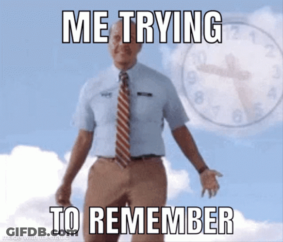 Me Trying To Remember GIF