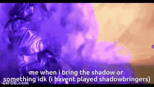 Me When I Bring The Shadow Idk Haven't Played Shadowbringers Purple Background GIF