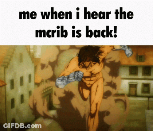 Me When I Hear The McRib Is Back Man In Boxing Gloves GIF
