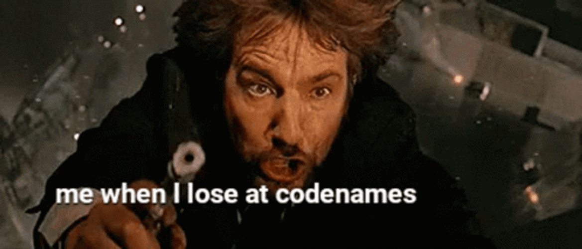 Me When I Lose My Codenames Die Hard GIF