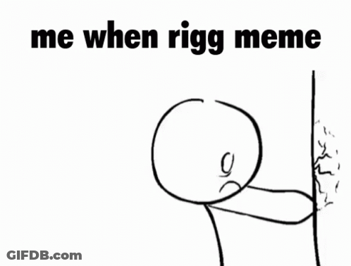 Me When Rigg Meme Black And White Drawing GIF