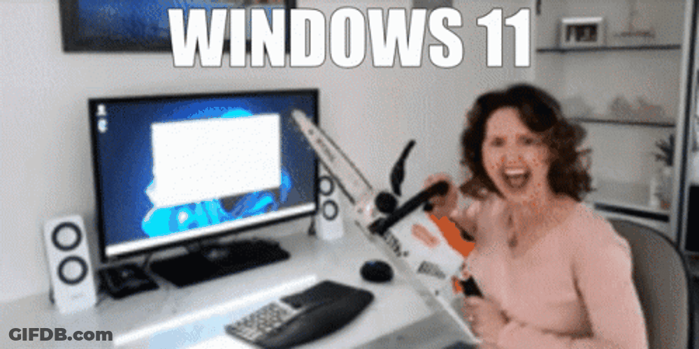 Me With My Microsoft Windows 11 GIF