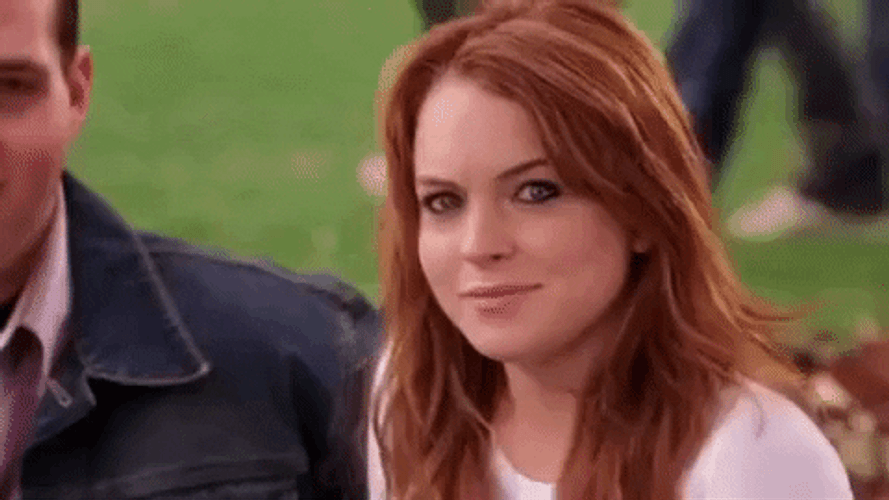 Mean Girls Lindsay Smirk GIF