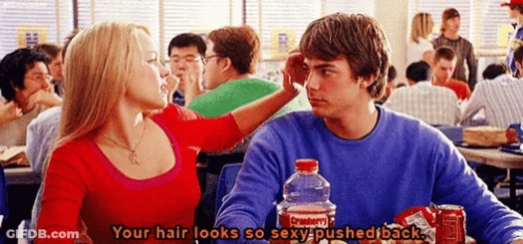 Mean Girls Pull Hair Scene GIF