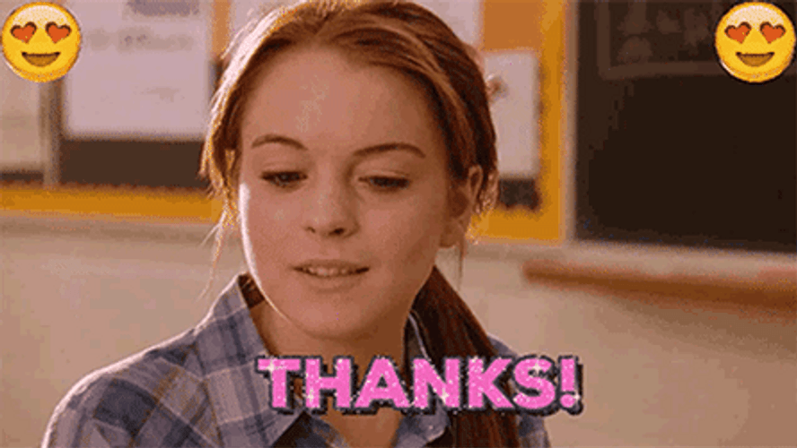 Mean Girls Thanks GIF