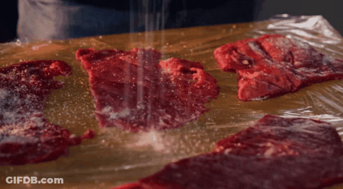 Meat Covered In Plastic Wrap GIF
