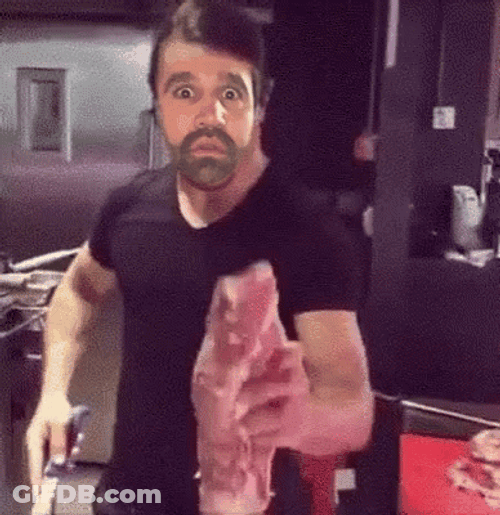 Meat Shenanigans With A Humorous Twist GIF