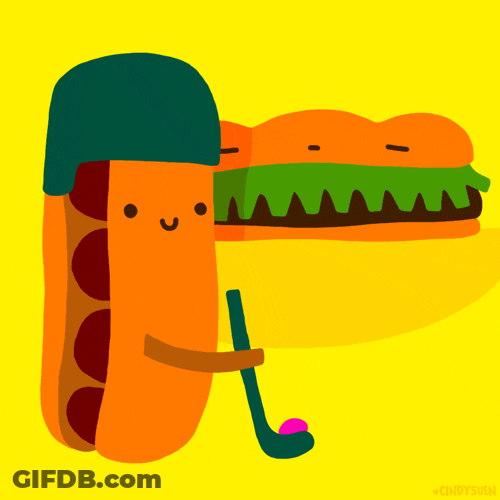 Meatball Sub Feeding A Sandwich GIF