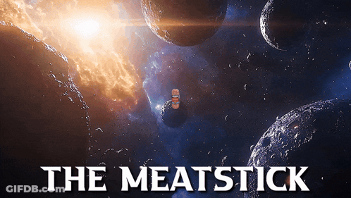 Meatstick Movie Poster Worm In Space GIF
