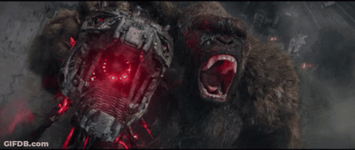 Mecha Godzilla Attacked By Kong 2021 GIF