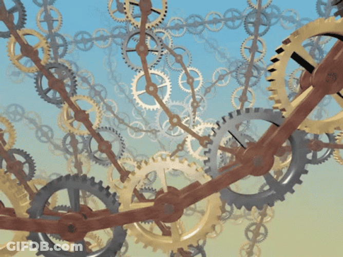 Mechanism Spinning Wheel GIF