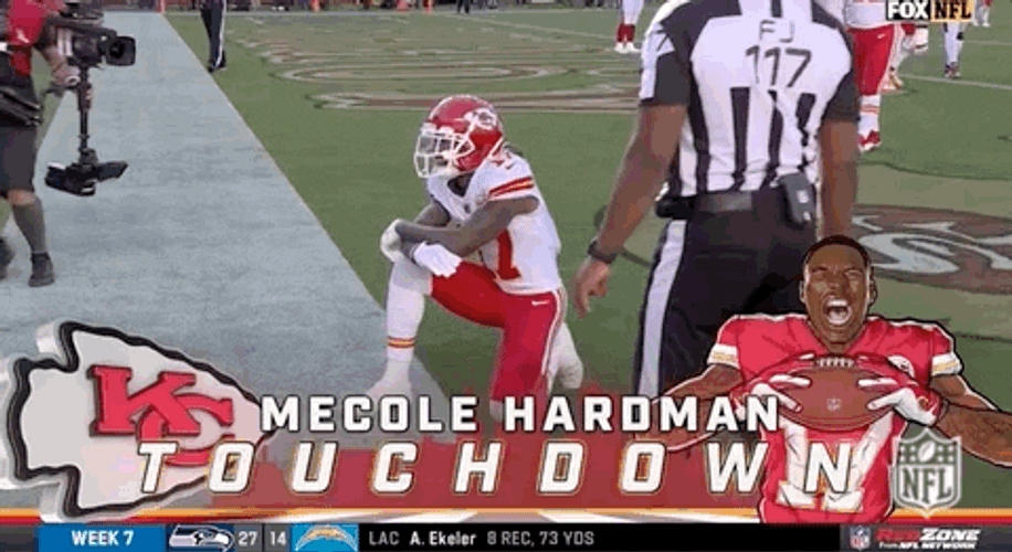 Mecole Hardman Jr Touchdown Harrison Butker Teammate GIF