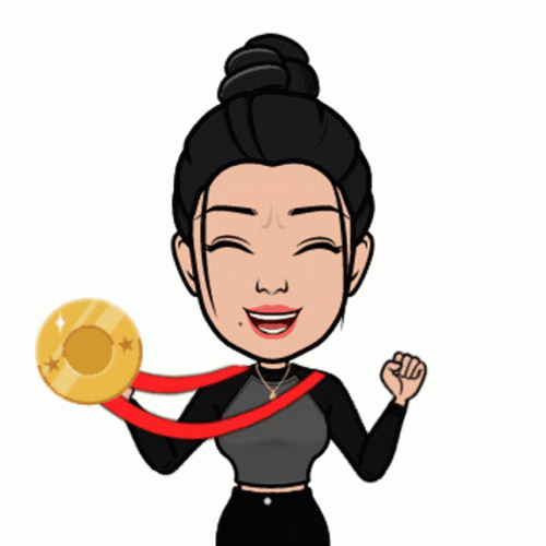 Medal Reaction Of Girl Congratulations On Your Promotion GIF