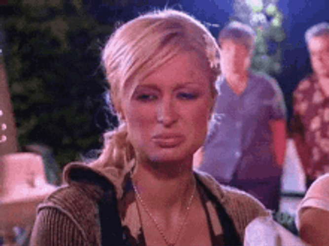 Media Personality Paris Hilton Eww Facial Expression GIF