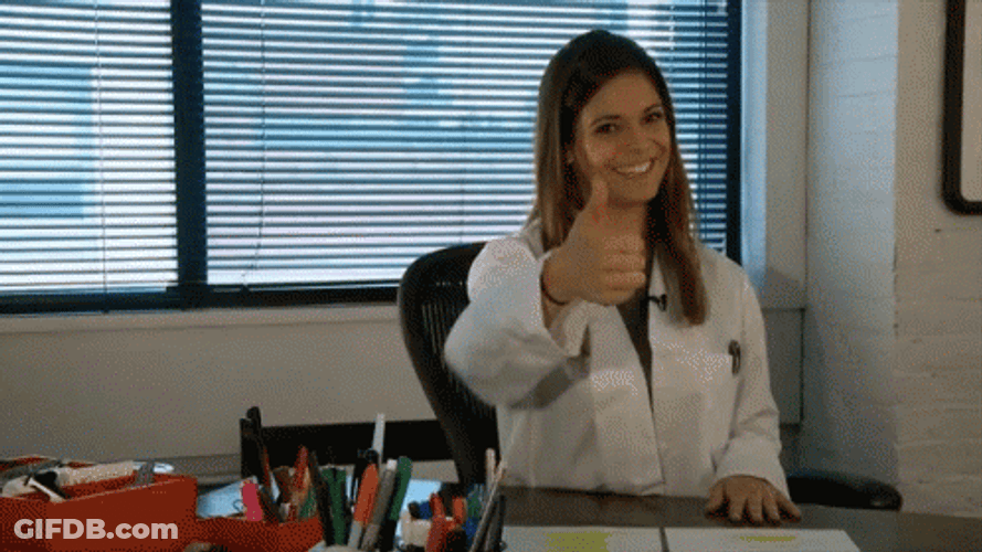 Médica Doctor Katie Nolan Thumbs Up GIF