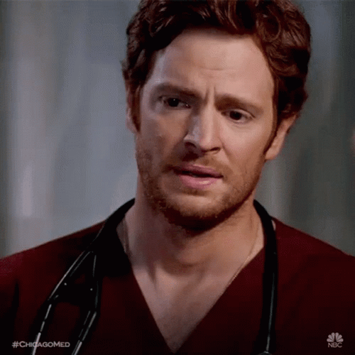 Medical Drama Chicago Med Nick Gehlfuss As Dr.  Will Halstead Shaking My Head GIF