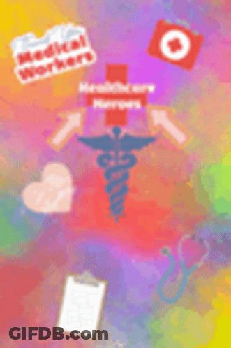 Medical Symbols Caduceus Heart Red Cross GIF