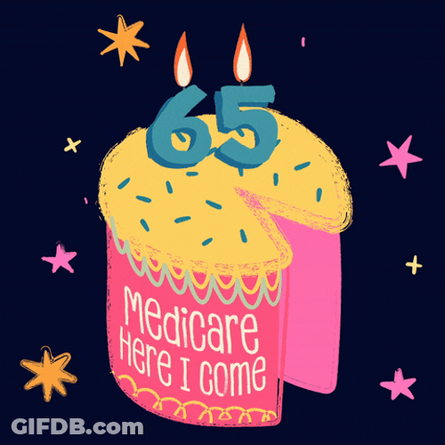 Medicare Cake Happy Birthday GIF