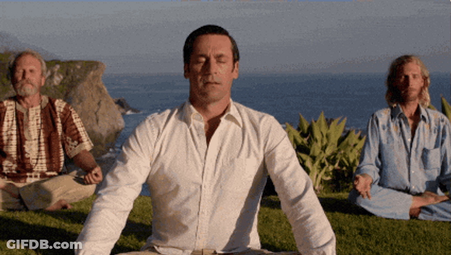 Meditate Outside And Be Flexible GIF