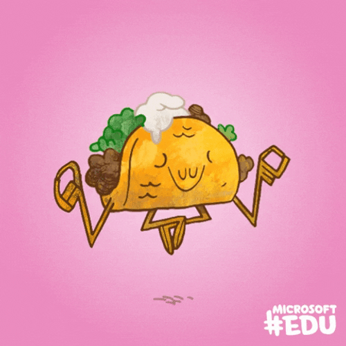 Meditating Taco Tuesday GIF