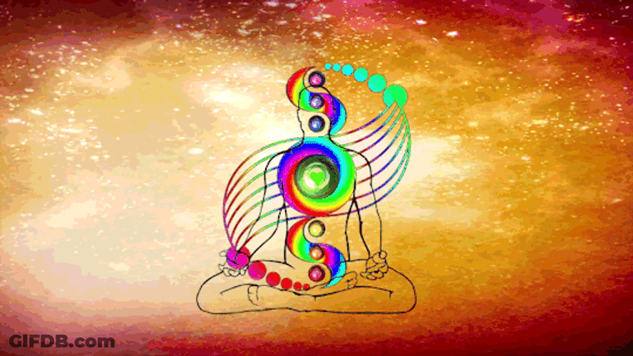 Meditation Cycle With Chakras GIF