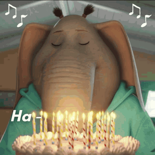 Meena Singing Happy Birthday GIF