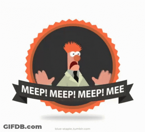Meep Meep Meep Sticker GIF