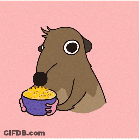 Meerkat Eating Chicken Nuggets And Corn GIF