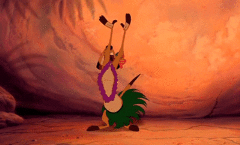 Meerkat Timon Dancing Luau Lion King GIF