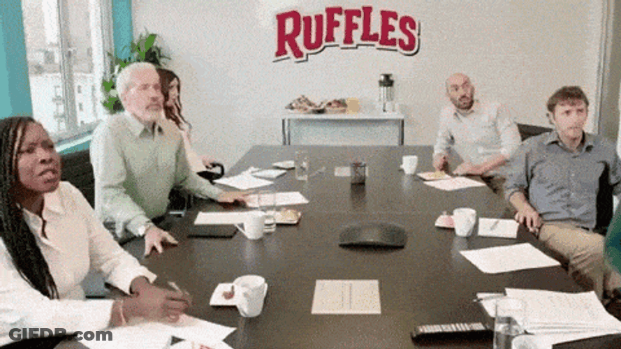 Meeting At Ruffles Funny Freaking Out GIF