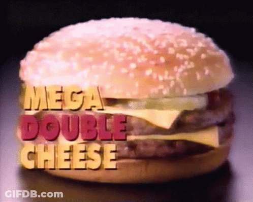 Mega Double Cheese Hamburger GIF