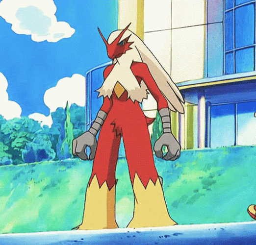 Mega Evolution Blaziken Gets A Hug GIF