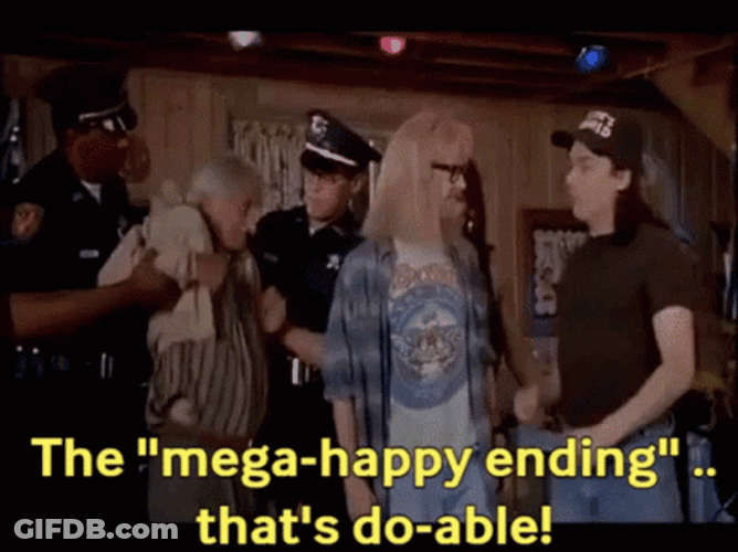 Mega Happy Ending Waynes World GIF