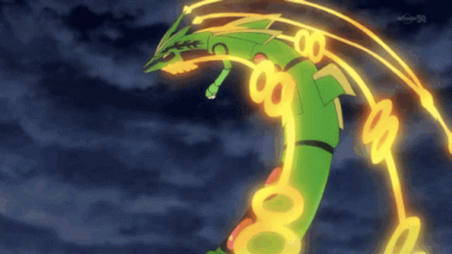 Mega Rayquaza In The Sky GIF