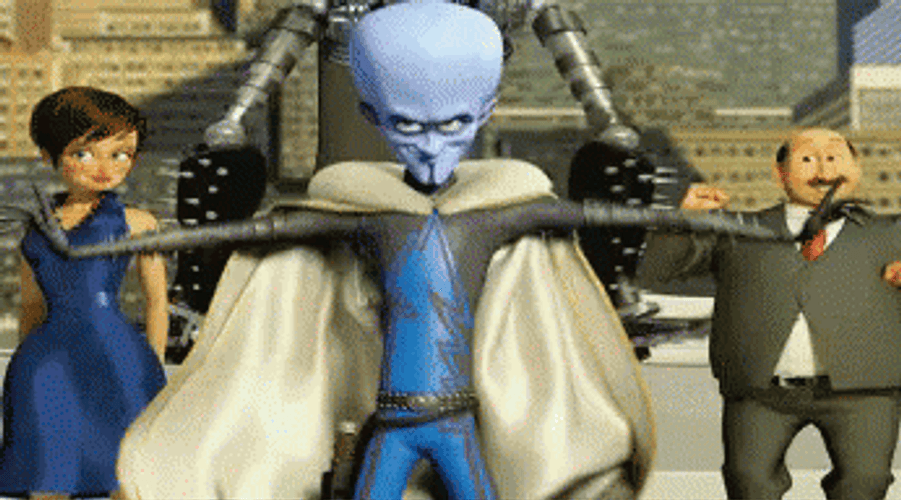 Megamind Crazy Dance Party GIF