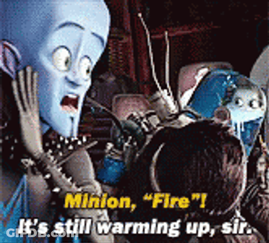 Megamind Minions Warming Up GIF