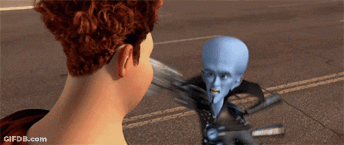 Megamind Strong Punch Uh Oh GIF