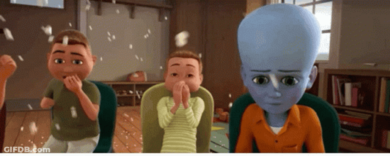 Megamind Young Kid Big Head GIF