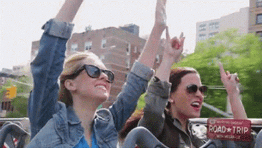 Megan And Liz Road Trip GIF