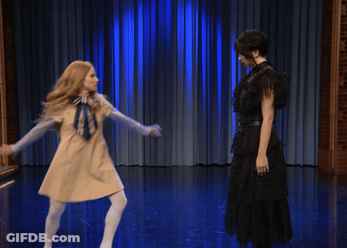 Megan And Wednesday Dancing GIF