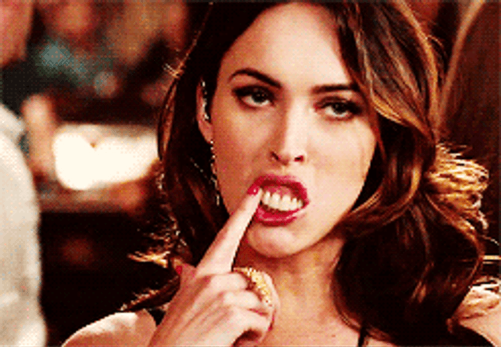 Megan Fox Funny British Teeth GIF