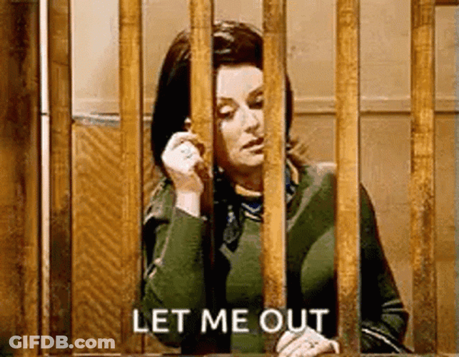 Megan Mullally Let Me Out GIF