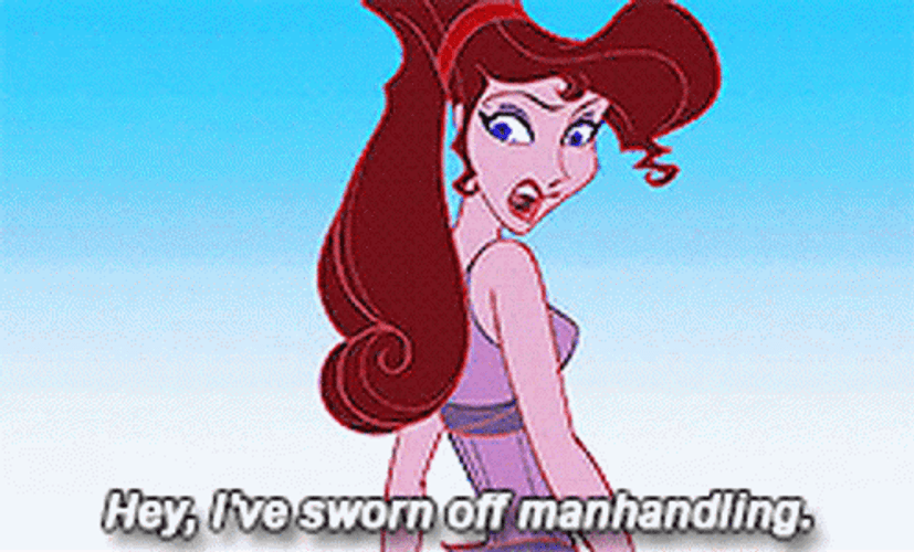 Megara Sworn Off Manhandling Hercules GIF