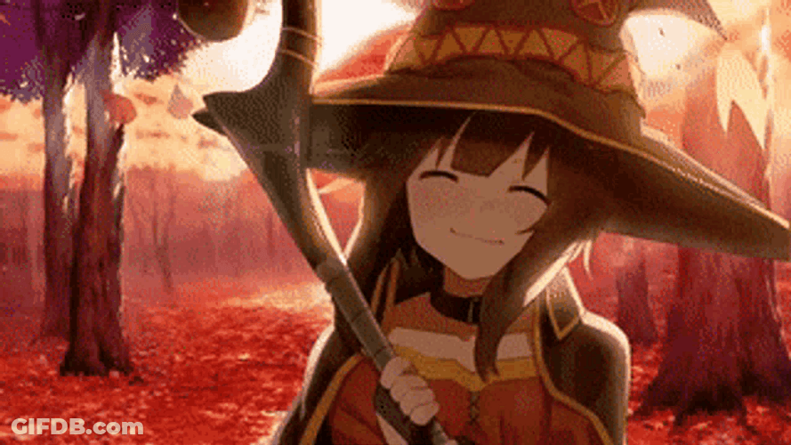 Megumin Charmingly Smiling GIF