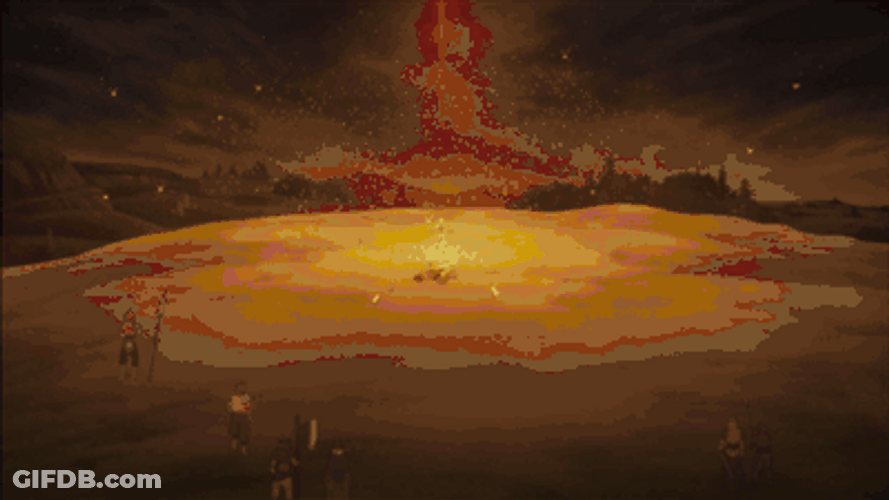 Megumin Forceful Explosion On Ground GIF