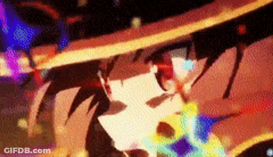 Megumin Launching Most Destructive Explosion GIF