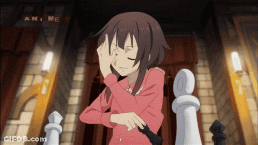 Megumin Playing Chess GIF