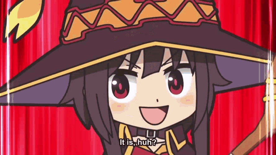 Megumin Rotating Mage Staff Weapon To Start Explosion GIF