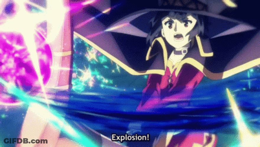 Megumin Saying Explosion GIF