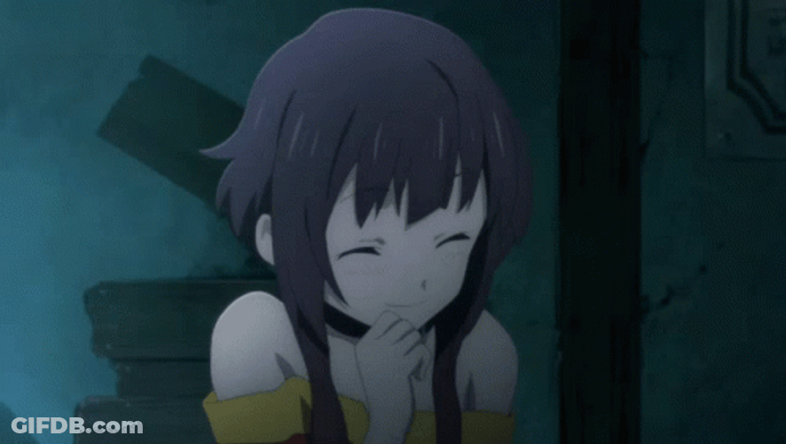 Megumin Shyly Laughing GIF